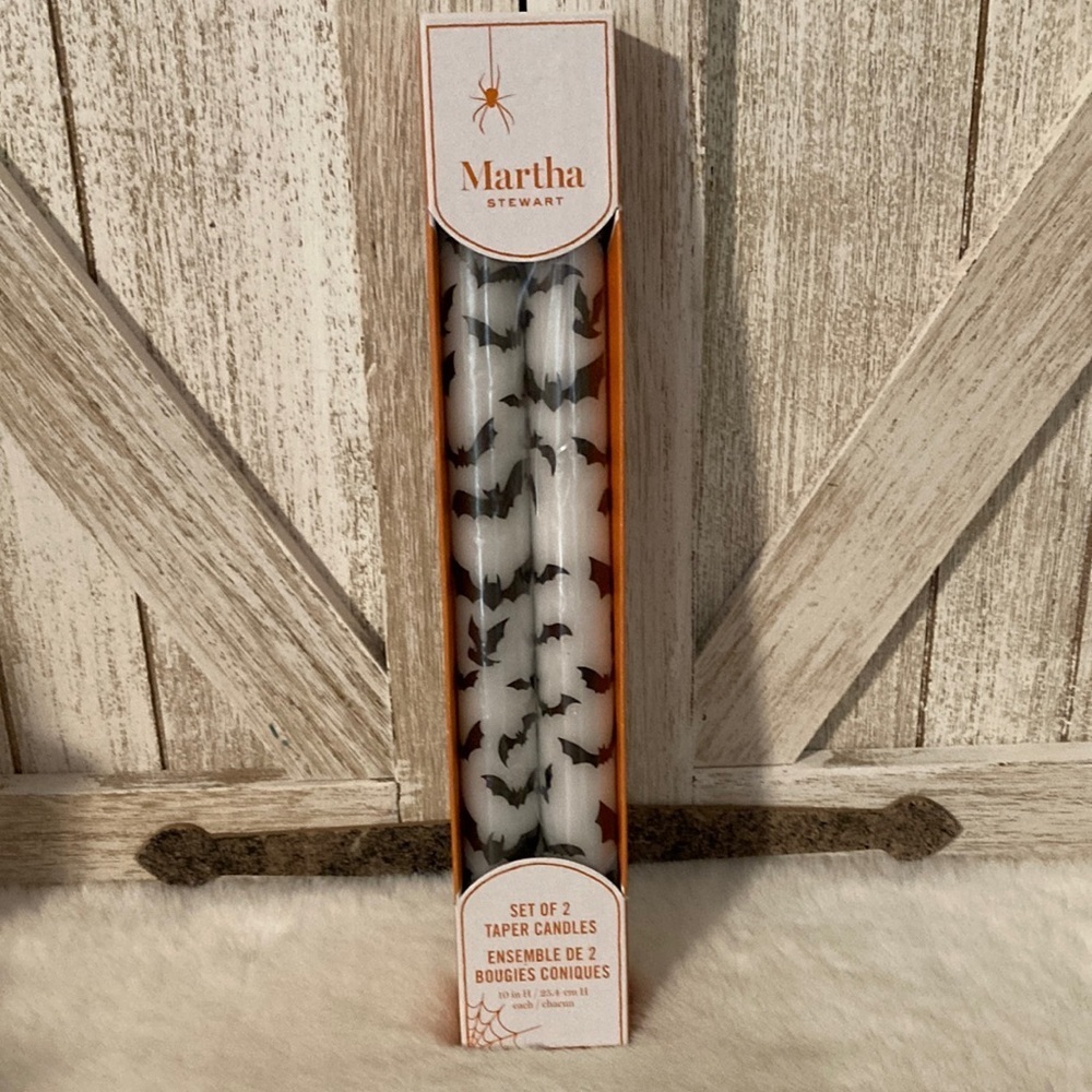 Martha Stewart Halloween Bat Taper Candles